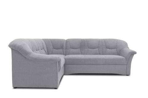 ECKSOFA Dunkelgrau Mikrofaser  - Dunkelgrau/Schwarz, KONVENTIONELL, Kunststoff/Textil (190/240cm) - MID.YOU