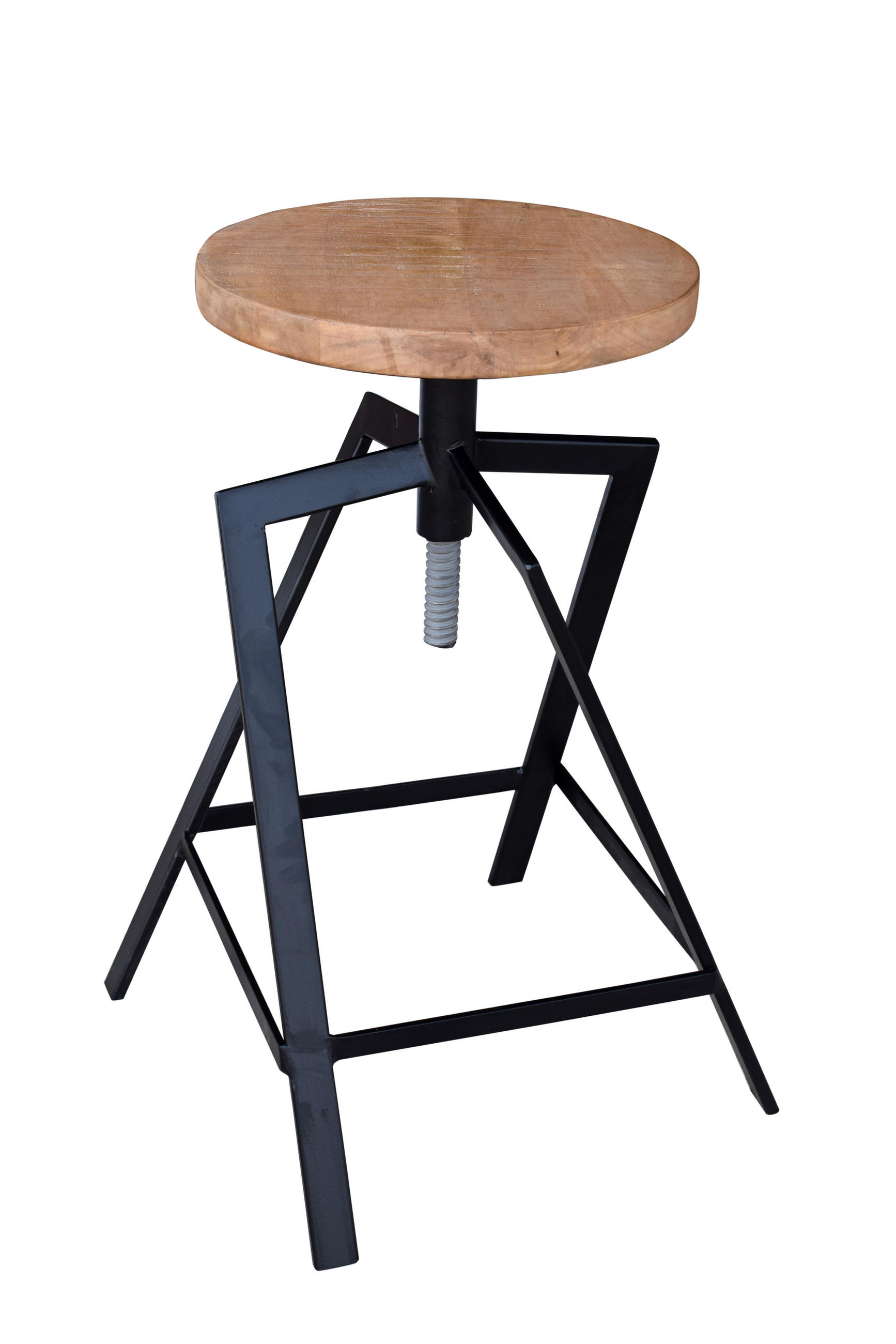 STOLICA  prirodne boje, crna  drvo, metal      - prirodne boje/crna, Moderno, drvo/metal (37/60/37cm) - Ambia Home
