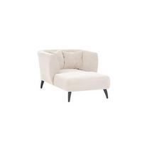 XXL-SESSEL in Cord Beige  - Beige/Schwarz, Modern, Holz/Textil (108/84/155cm) - MID.YOU