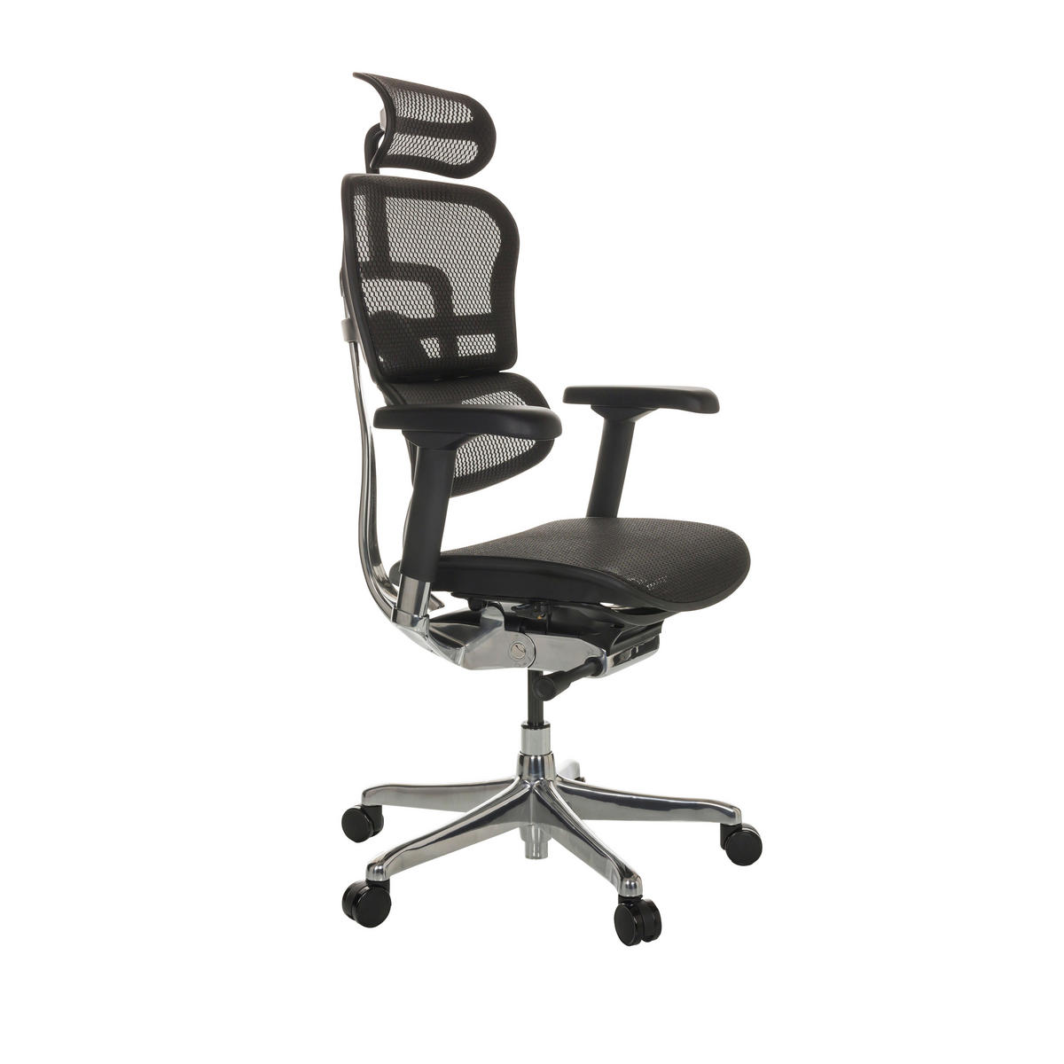 SNURRSTOL  i nät svart  - silver/svart, Basics, metall/textil (69/119-144/65cm) - MID.YOU