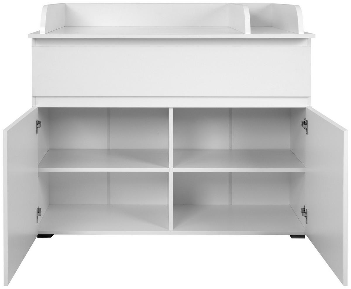 WICKELKOMMODE Weiß  - Weiß, Basics, Holzwerkstoff (120/102/77cm) - MID.YOU