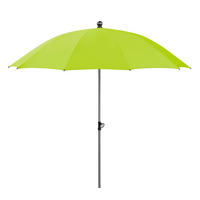 SONNENSCHIRM   - Silberfarben/Hellgrün, Basics, Textil/Metall (220/231/220cm) - Schneider