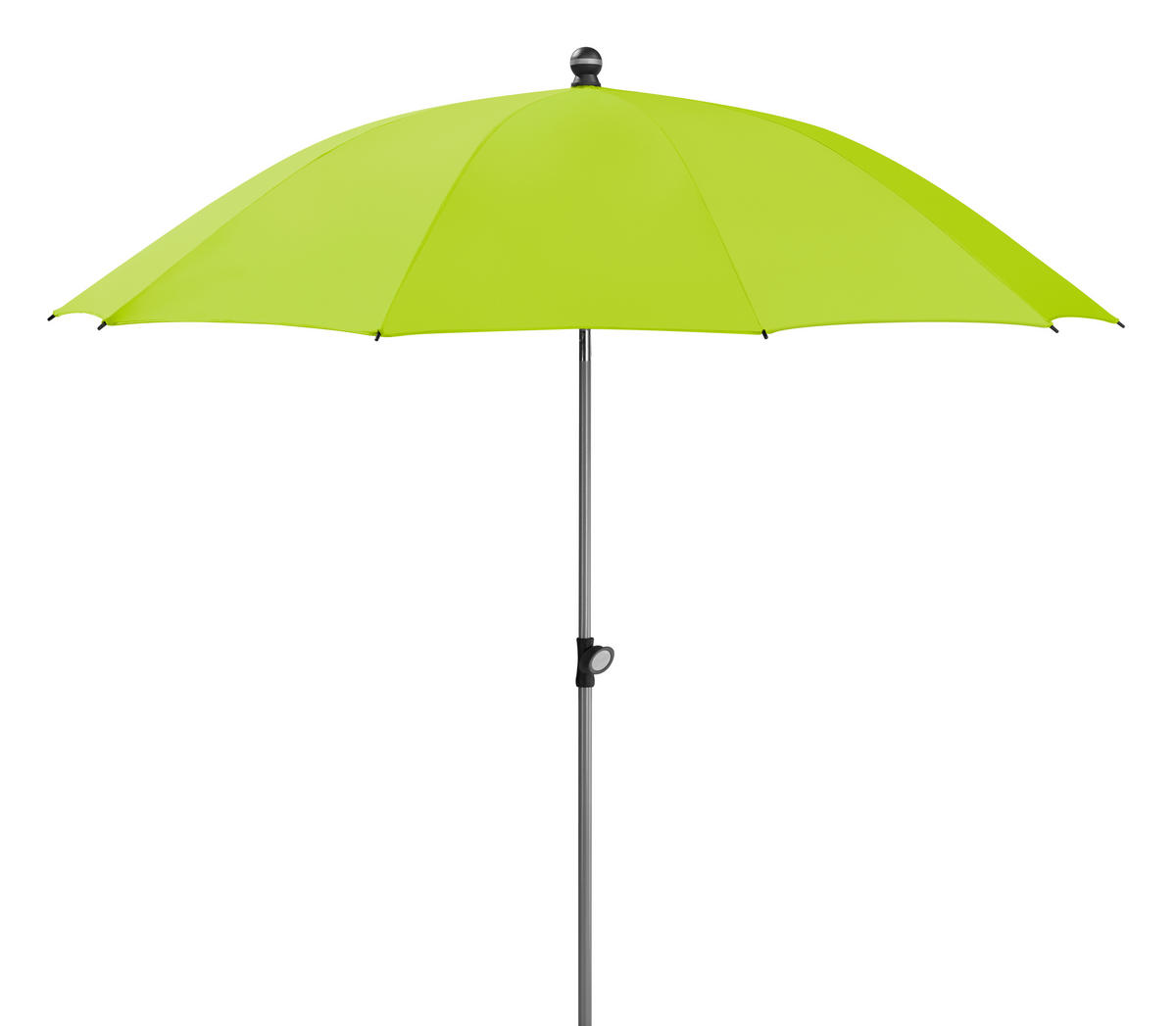 SONNENSCHIRM   - Silberfarben/Hellgrün, Basics, Textil/Metall (220/231/220cm) - Schneider