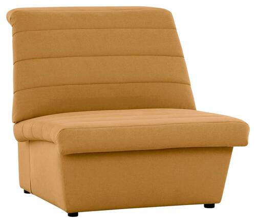 SESSEL Webstoff Senfgelb - Senfgelb/Schwarz, Design, Kunststoff/Textil (92/92/103cm) - LOOKS by W.Joop