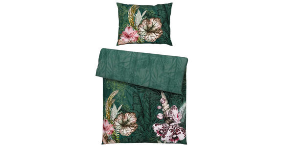 WENDEBETTWÄSCHE Renforcé 140/200 cm - Grün, Textil (140/200cm) - Esposa