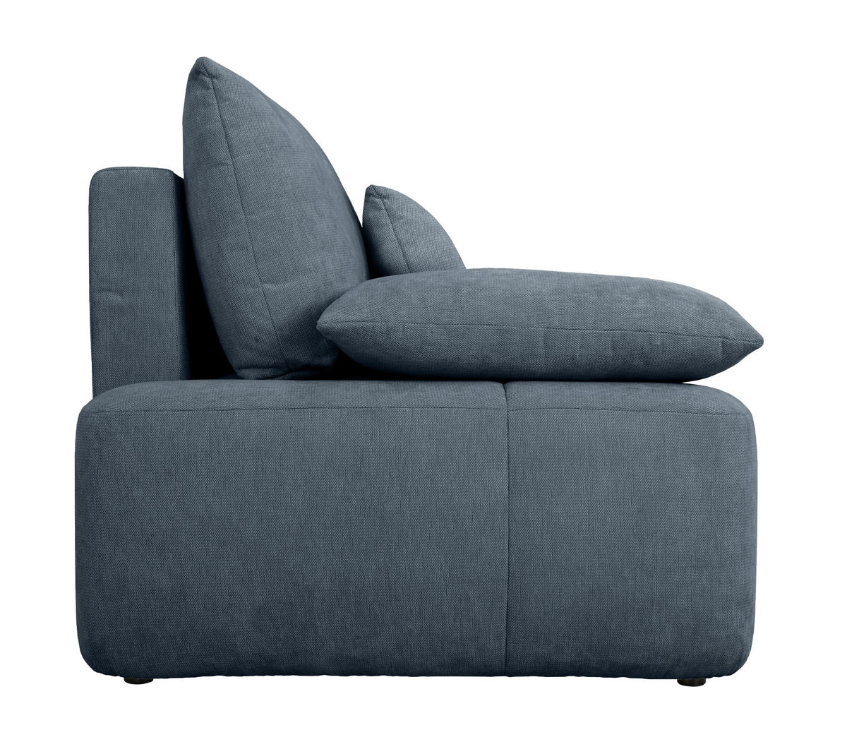 SCHLAFSOFA Blau Rücken echt, Armteil links, Armteil rechts  - Blau/Schwarz, Design, Kunststoff/Textil (240/93/108cm) - MID.YOU
