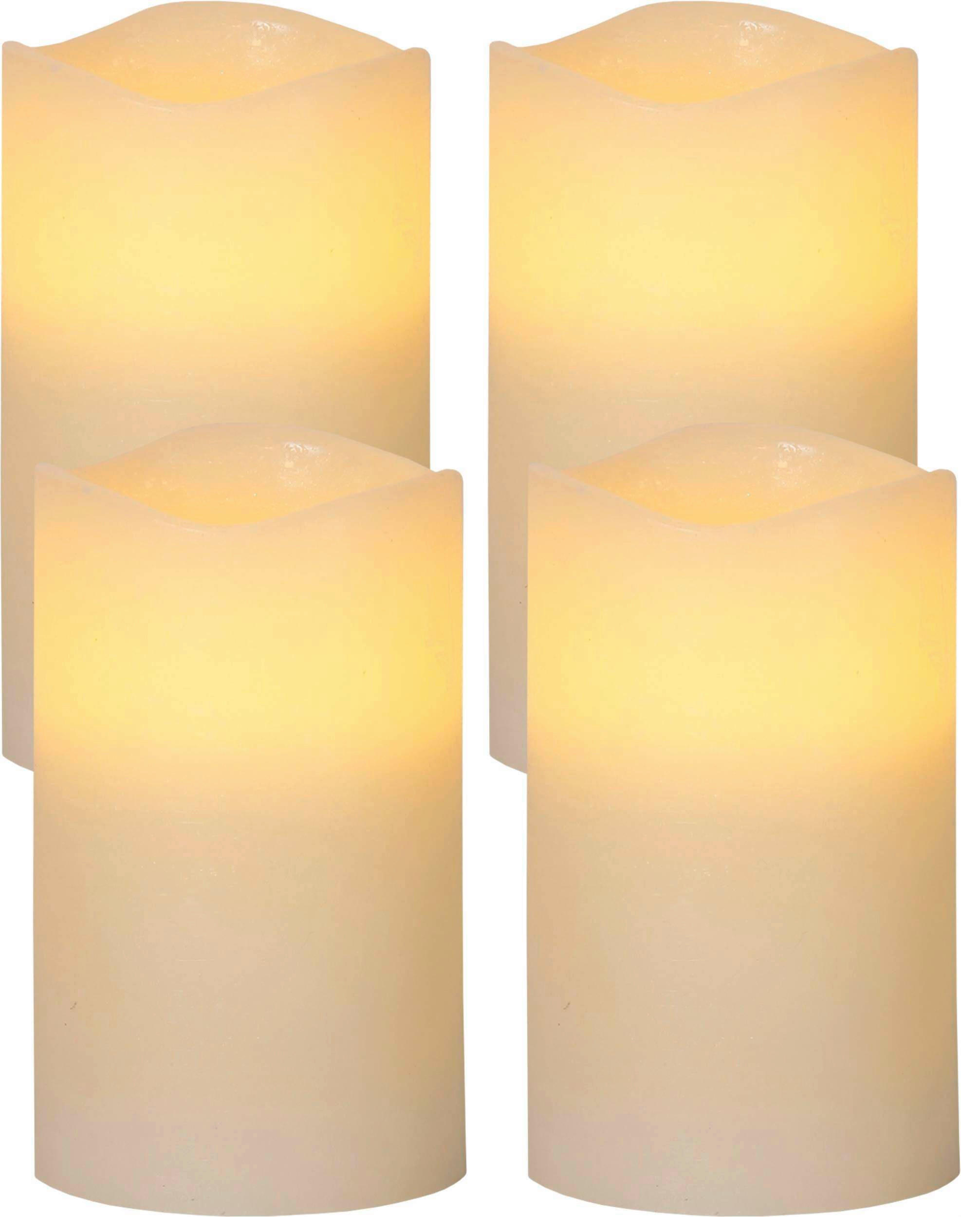 LED-KERZE 7,5/12,5 cm  - Beige, Basics, Naturmaterialien/Kunststoff (7,5/12,5cm) - Eglo