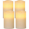 LED-KERZE  - Beige, Basics, Naturmaterialien/Kunststoff (7,5/12,5cm) - Eglo