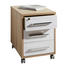 ROLLCONTAINER Weiß, Eichefarben - Eichefarben/Silberfarben, Design, Kunststoff (43/59/65cm) ROLLCONTAINER Weiß, Eichefarben - Eichefarben/Silberfarben, Design, Kunststoff (43/59/65cm)