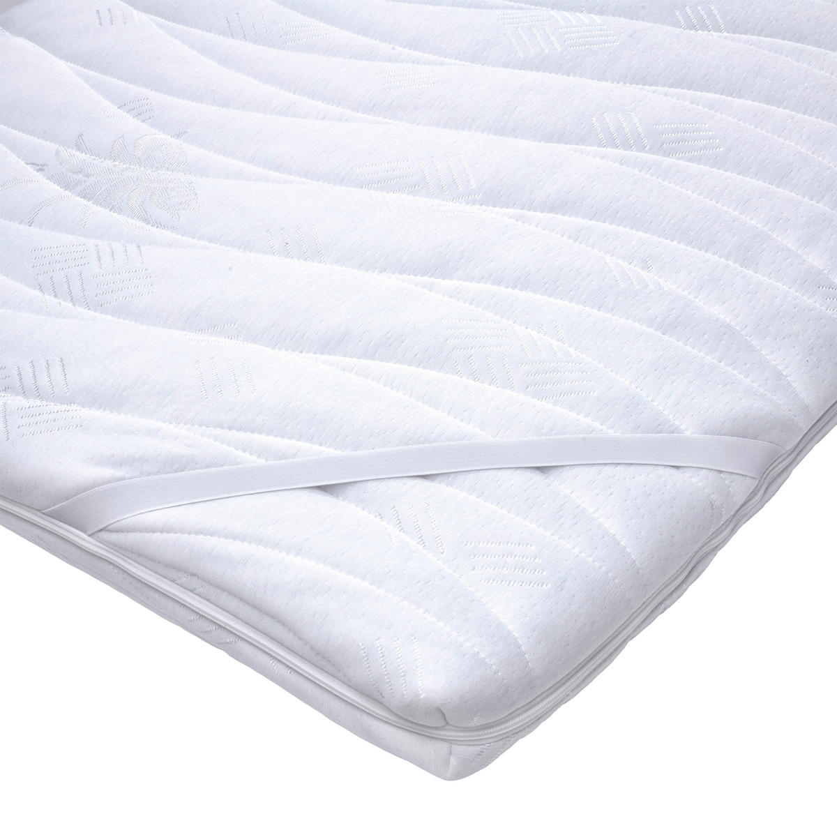 TOPPER 90/200 cm Höhe ca. 8 cm  - Weiß, KONVENTIONELL, Textil (90/200cm) - Sleeptex