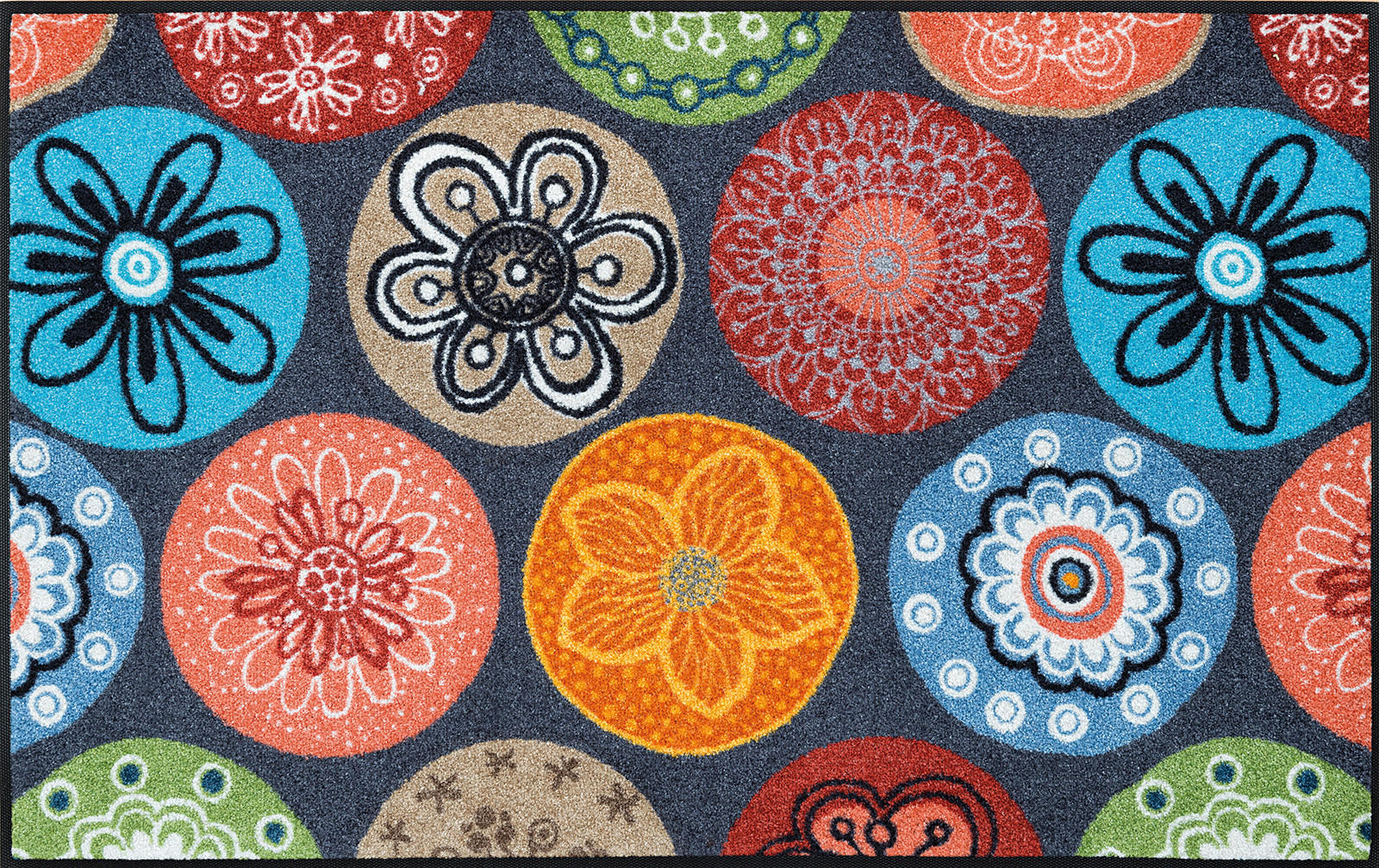 FUßMATTE  75/120 cm  Multicolor  - Multicolor, Trend, Kunststoff/Textil (75/120cm) - wash+dry