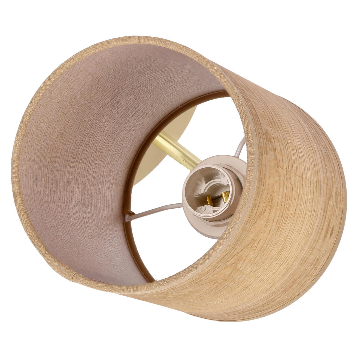 WANDLEUCHTE 12/15/24 cm   - Walnussfarben/Bronzefarben, KONVENTIONELL, Kunststoff/Metall (12/15/24cm)