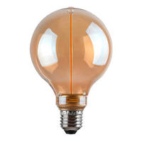 LED FILAMENT SIJALICA - boja ćilibara, Dizajnerski, staklo (10/14.5cm)
