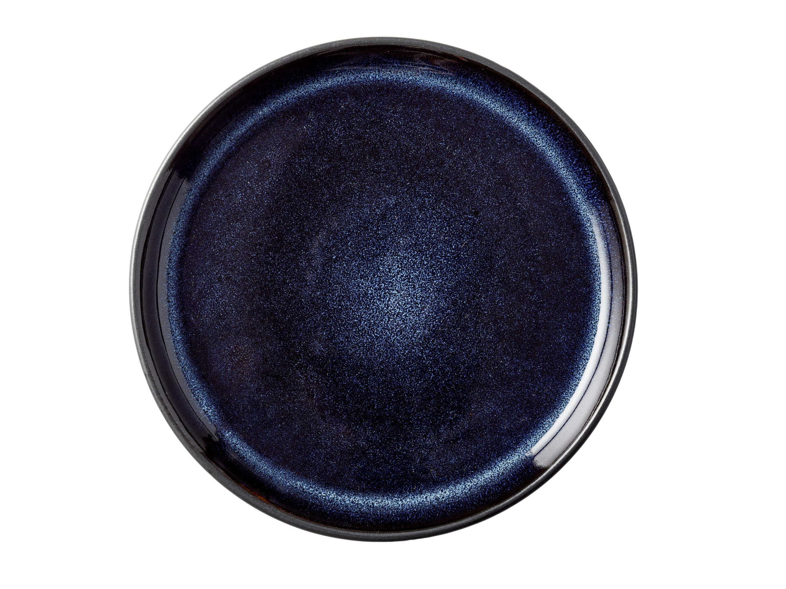 APERITIFTELLER 17 cm  - Schwarz/Dunkelblau, Basics, Keramik (17cm) - Bitz