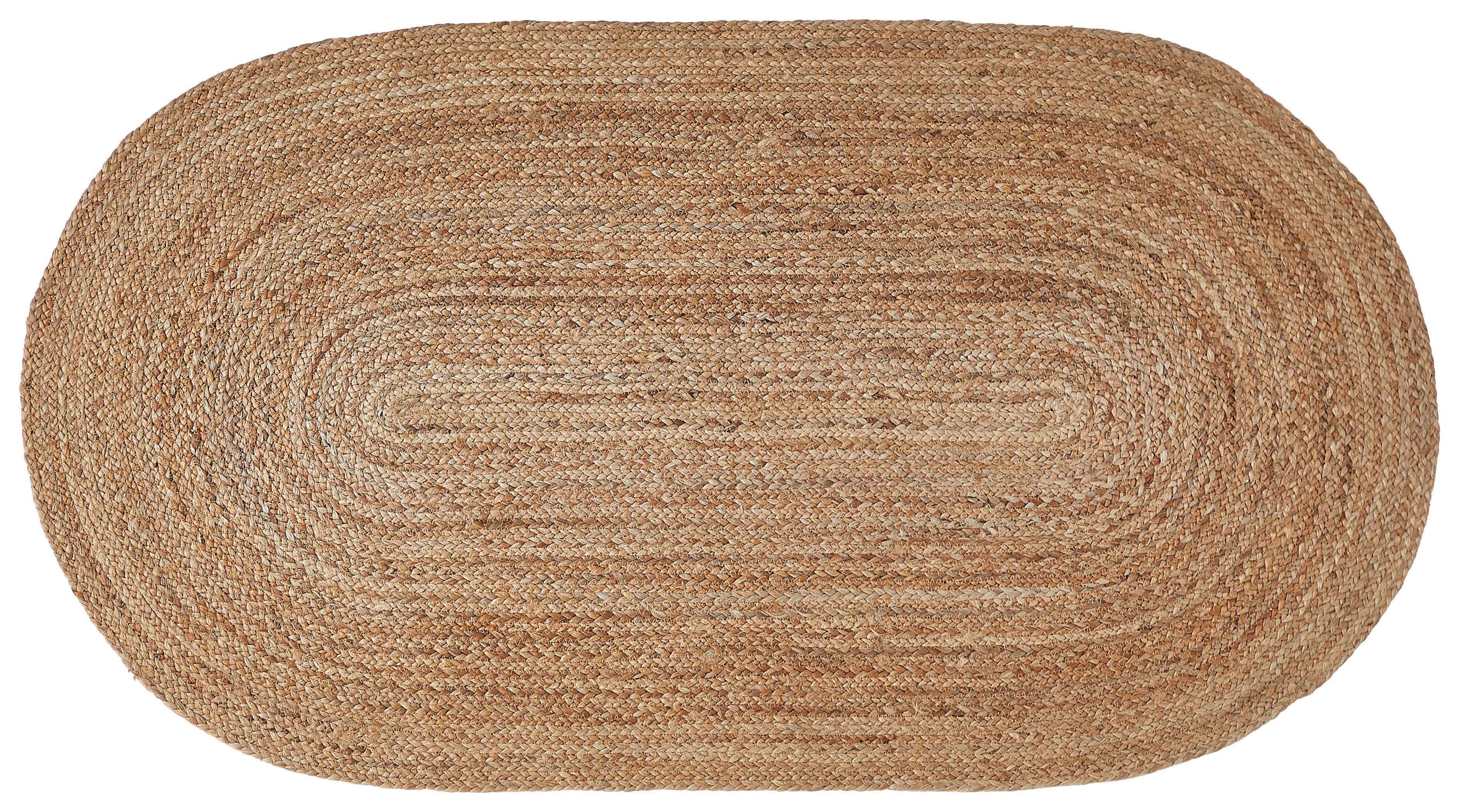 Juteteppich Agra Oval  - Braun, Natur, Textil (80/150cm) - Linea Natura