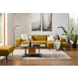 ECKSOFA in Chenille Currygelb  311/167 cm  - Currygelb/Schwarz, Design, Textil/Metall (311/167cm) - Xora