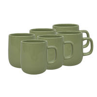 KAFFEEBECHERSET Colori Verde 6-teilig  - Grün, Trend, Keramik - Novel