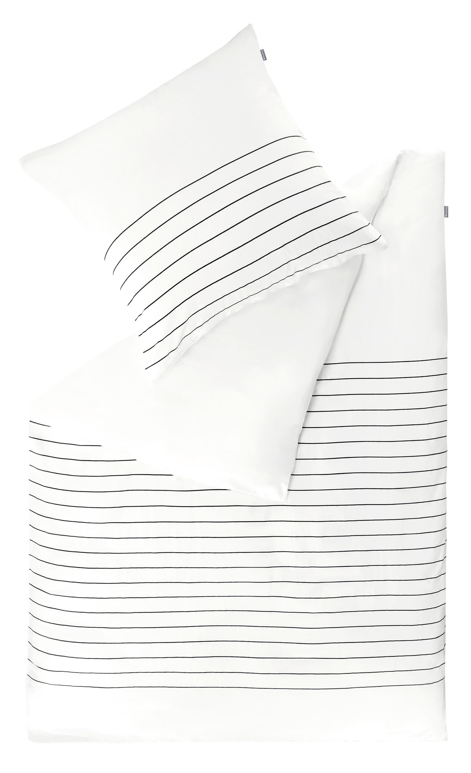 WENDEBETTWÄSCHE MR-Simple weiß Renforcé 135/200 cm  - Weiß, Design, Textil (135/200cm) - Musterring