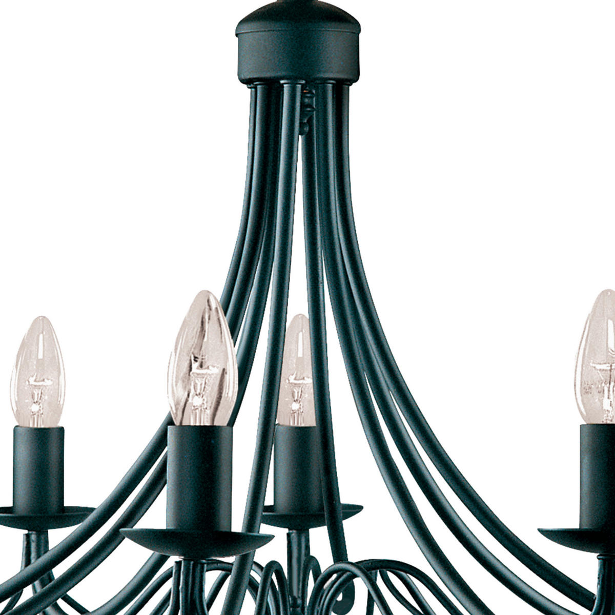 KRONLEUCHTER Maypole 60/100 cm   - Schwarz, KONVENTIONELL, Metall (60/100cm)