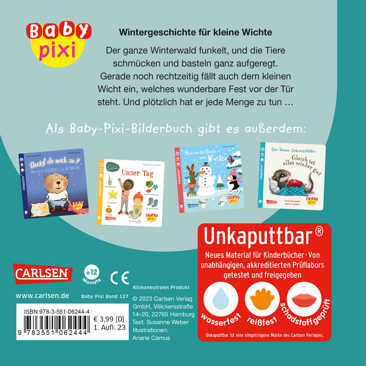 KINDERBUCH Baby Pixi Wintergeschichte für kleine Wichtel  - Multicolor, Basics, Papier (14/14/0,5cm) - Carlsen