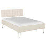 BETT 140/200 cm  in Champagner  - Champagner, Design, Holzwerkstoff/Textil (140/200cm) - Carryhome