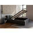 POLSTERBETT Lattenrost, Bettkasten Schwarz 140/200 cm  - Schwarz, Design, Holz/Textil (140/200cm) - Carryhome