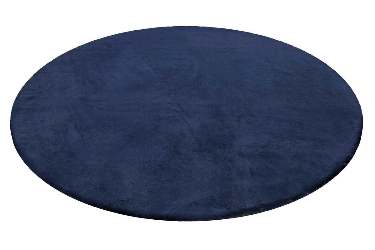 HOCHFLORTEPPICH 100/100 cm ESP-4377-28 Dunkelblau  - Dunkelblau, KONVENTIONELL, Textil (100/100cm) - Esprit