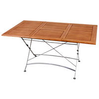 GARTENTISCH 100/90/74 cm Holz, Metall rechteckig  - Schwarz/Braun, MODERN, Holz/Metall (100/90/74cm) - Gardenson