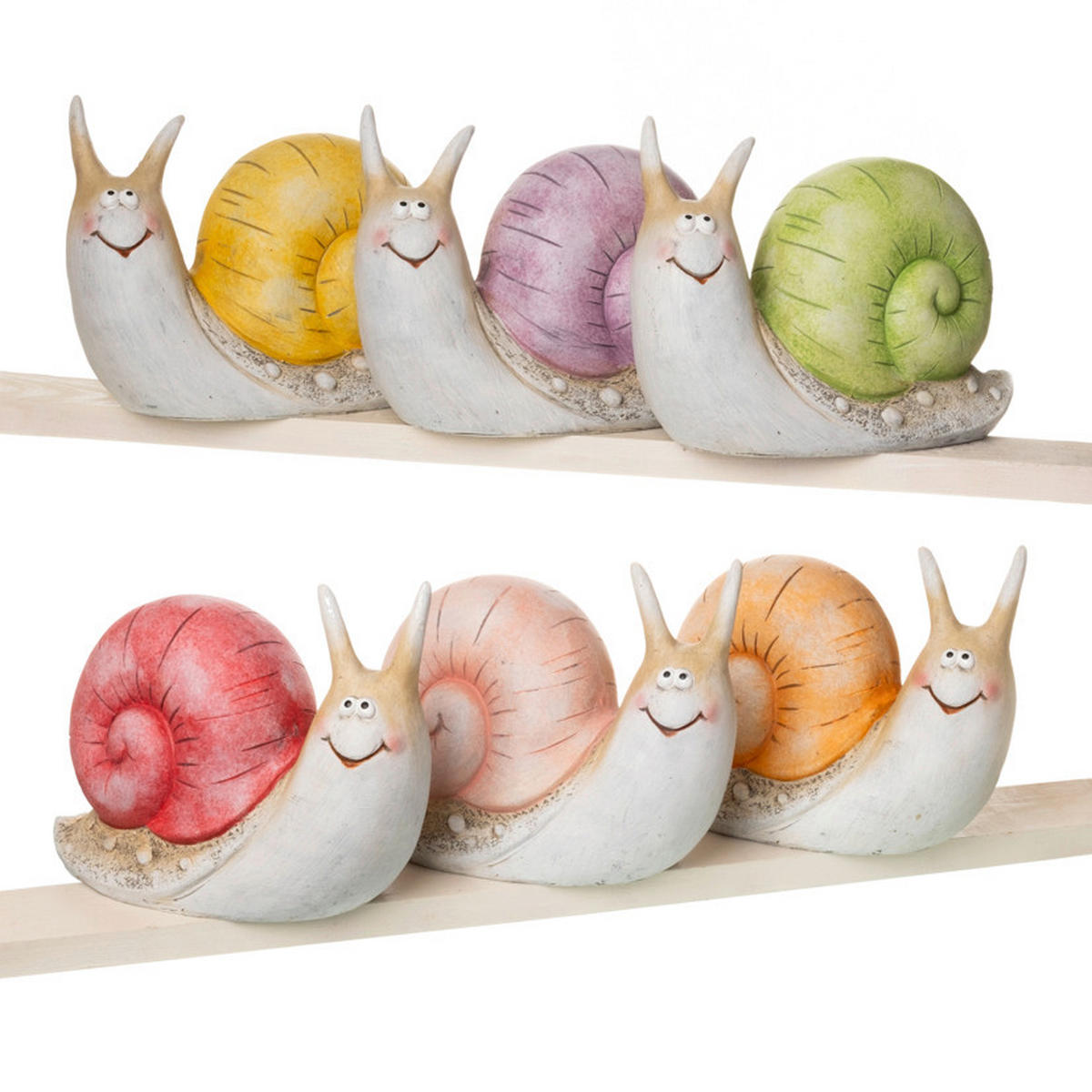 DEKOSCHNECKE - Multicolor, LIFESTYLE, Kunststoff (24/11/17cm)