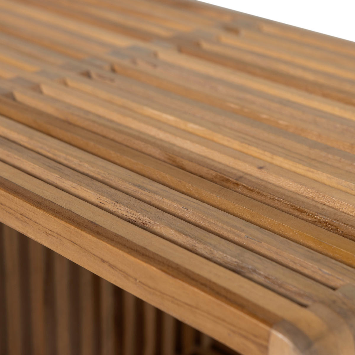 BEISTELLTISCHSET Jasmijn Teakholz Hartholz rechteckig Naturfarben  - Naturfarben, Design, Holz (50-40/41-36/45-40cm) - Livetastic