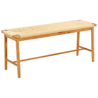 Bancă 110/45/35 cm  - culoare natur, Konventionell, lemn/textil (110/45/35cm) - MID.YOU