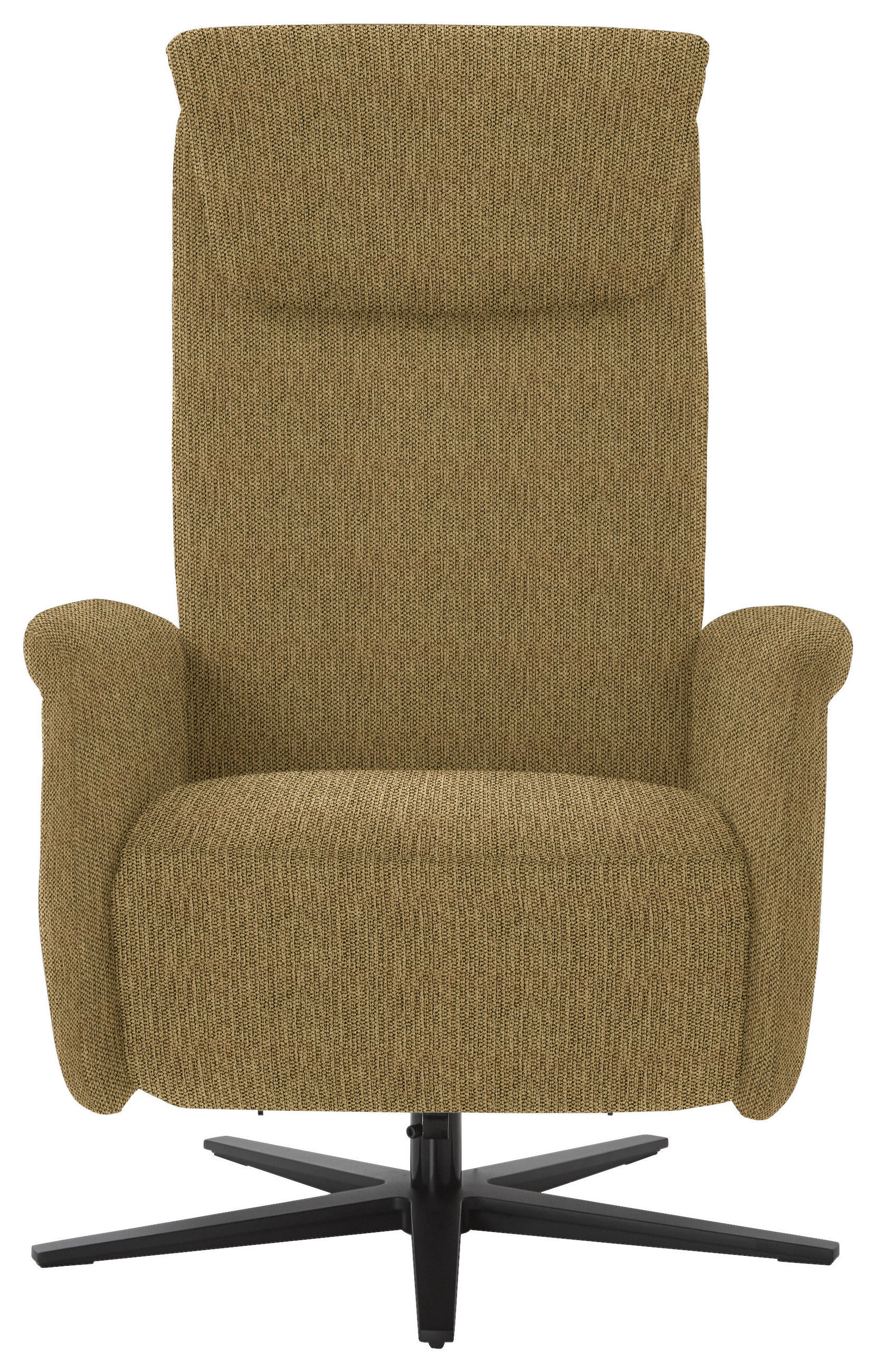 RELAXSESSEL in Textil Messingfarben  - Messingfarben/Schwarz, Design, Textil/Metall (77/115/89cm) - Pure Home Comfort