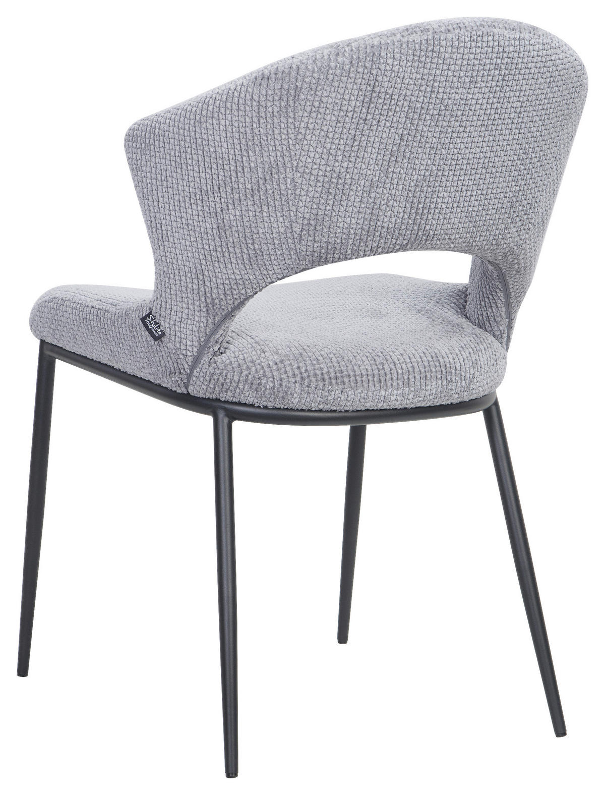 STUHL   Webstoff  Grau  - Schwarz/Grau, Design, Textil/Metall (56,5/83,5/63,5cm) - Stylife