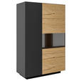 HIGHBOARD 91/141/40 cm  - Wildeiche/Anthrazit, Natur, Holz/Holzwerkstoff (91/141/40cm) - Dieter Knoll