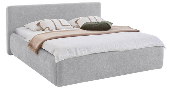 POLSTERBETT 240/200 cm,  in Hellgrau,  - Hellgrau, Design, Textil (240/200cm) - Xora