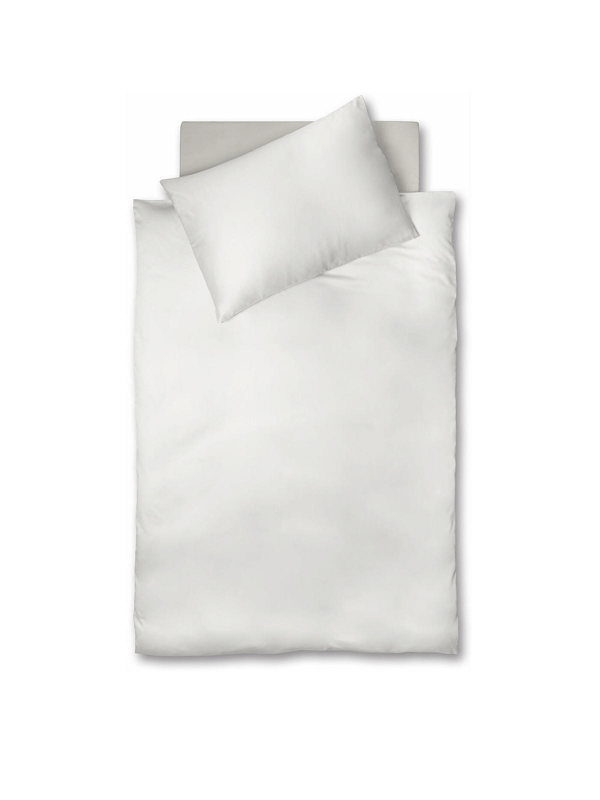 POVLEČENÍ, vzhled lnu, bílá, 140/200 cm - bílá, Basics, textil (140/200cm) - Fleuresse