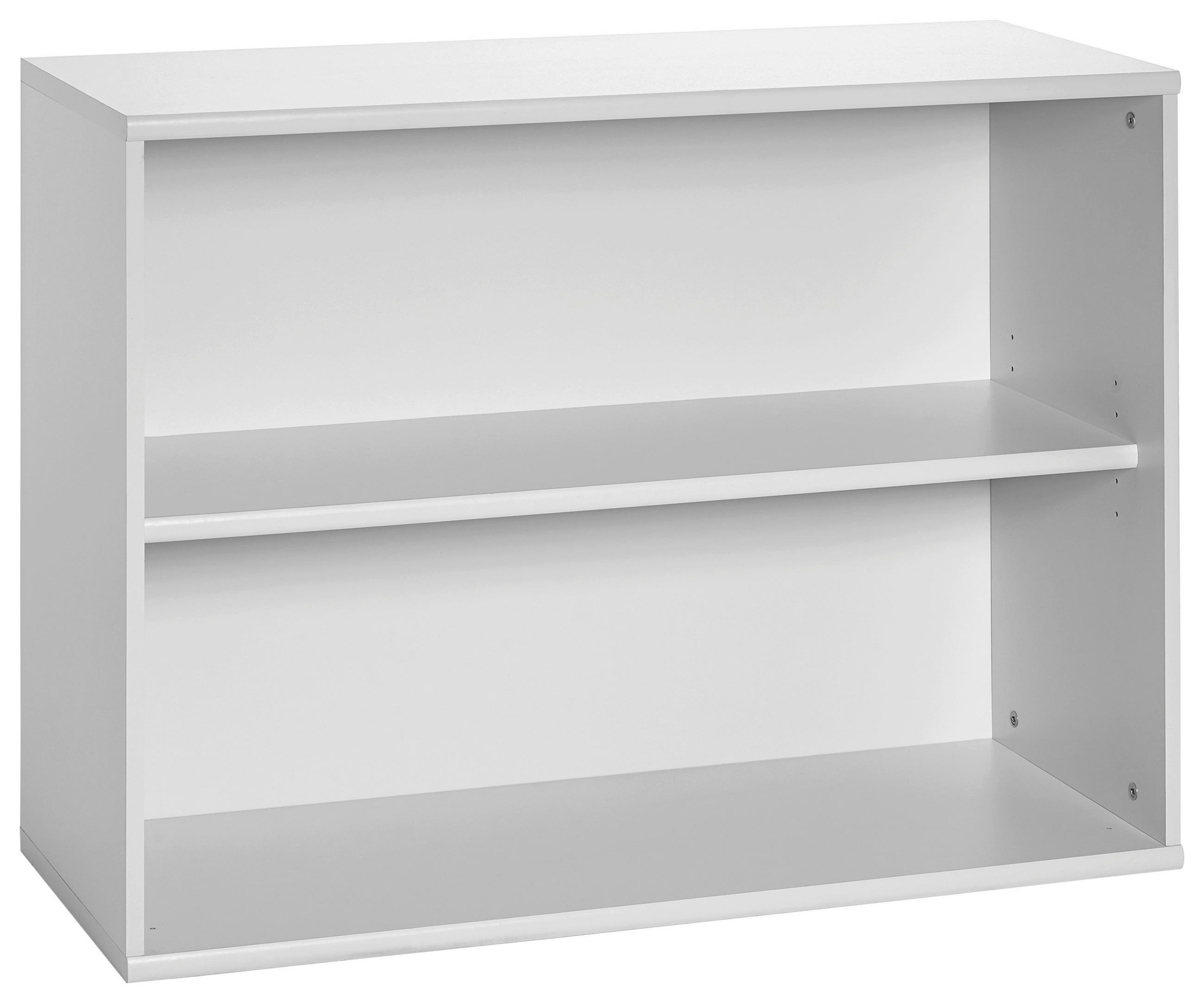 AKTENREGAL Hellgrau - Hellgrau/Schwarz, Basics, Holzwerkstoff/Kunststoff (100/75,4/39,5cm) - MID.YOU