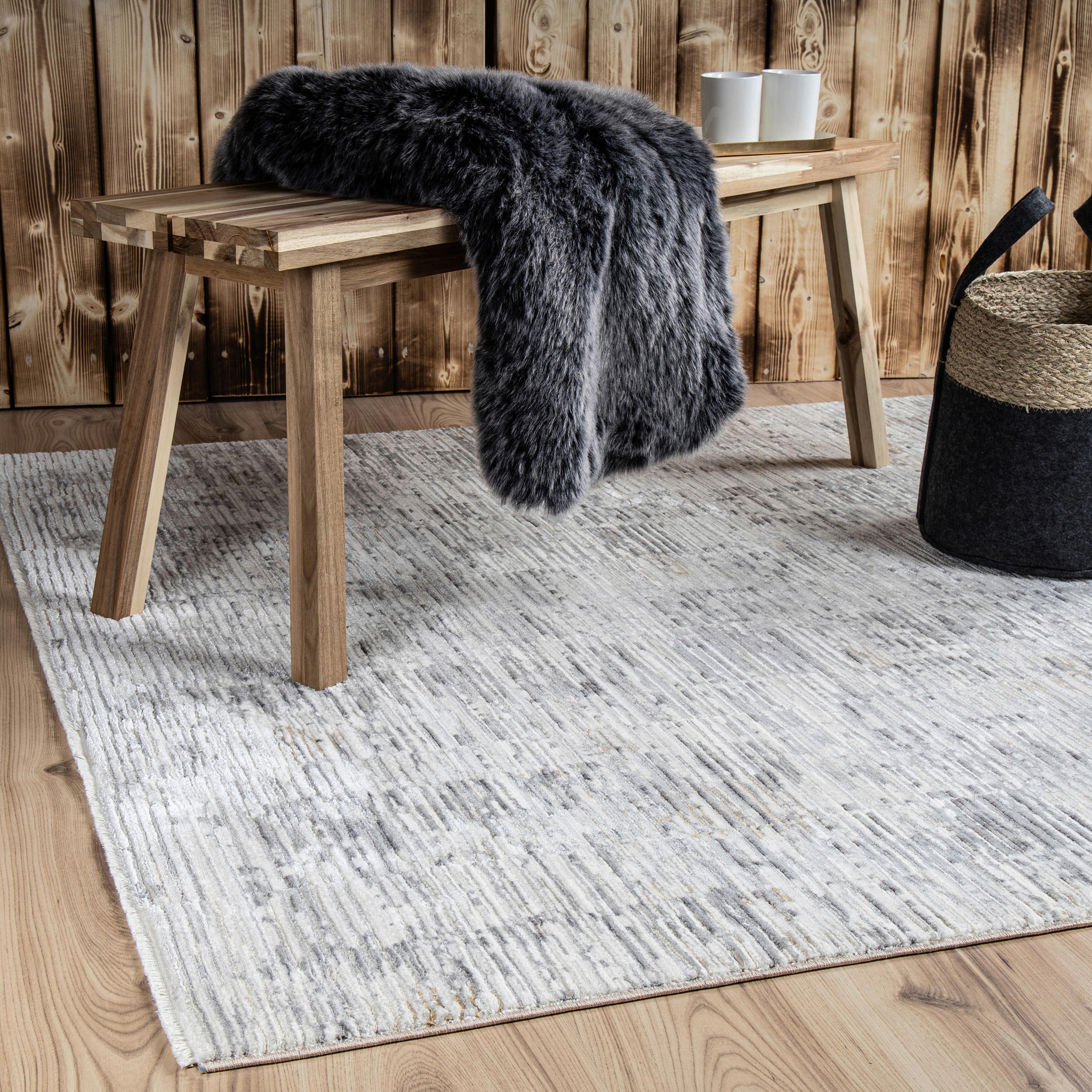 COVOR ȚESUT My Manaos - taupe, Konventionell, textil (80/150cm)