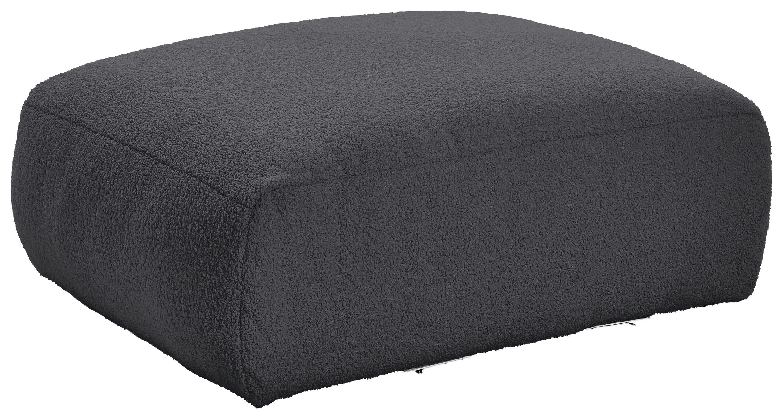 SOFAELEMENT Flachgewebe, Teddystoff Dunkelgrau  - Dunkelgrau, Trend, Textil (82/45/122cm) - Livetastic