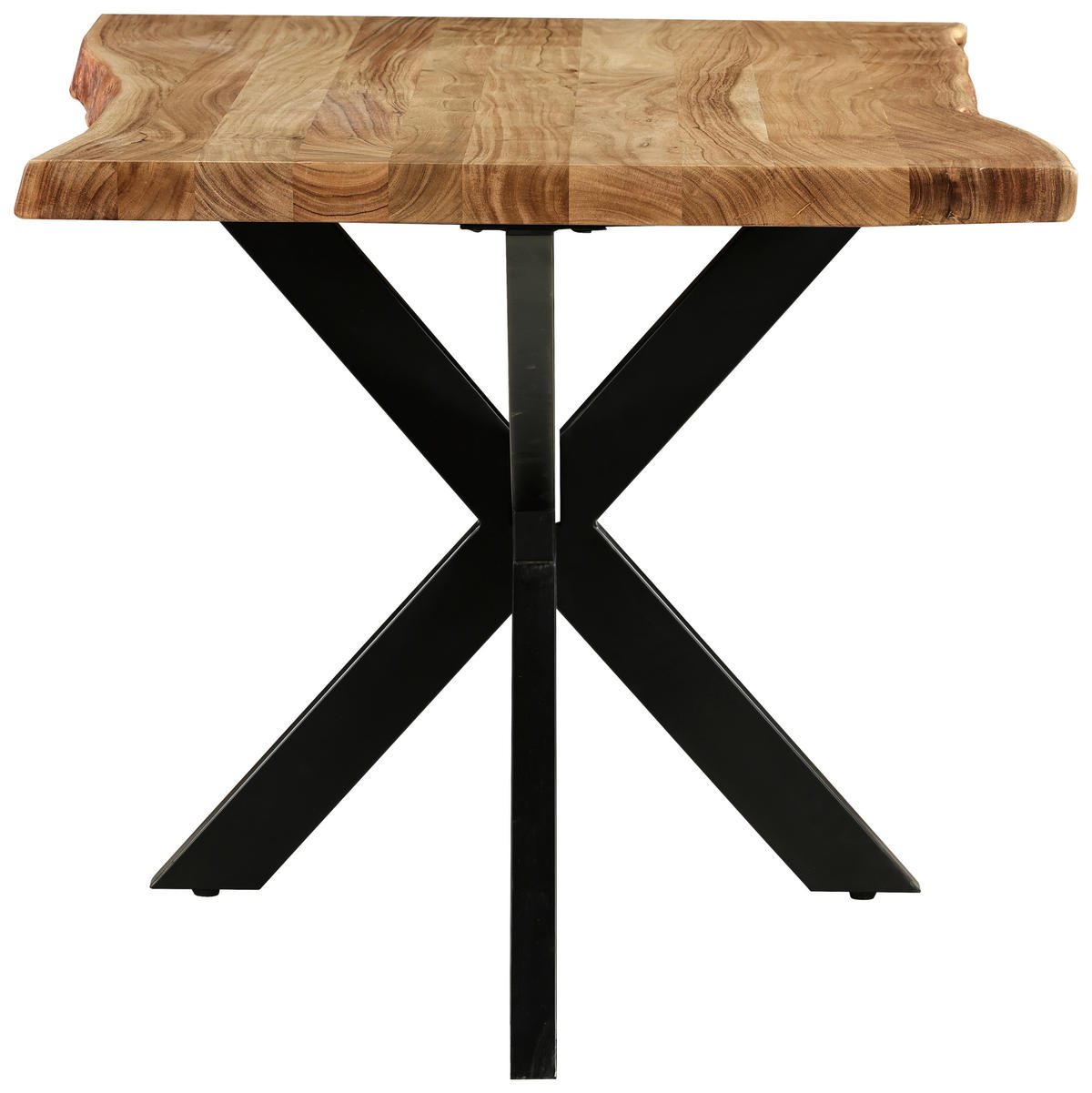 STOL ZA BLAGOVAONICU  boje bagrema  drvo, metal      - boje bagrema/crna, Moderno, drvo/metal (140/90/76cm) - MID.YOU