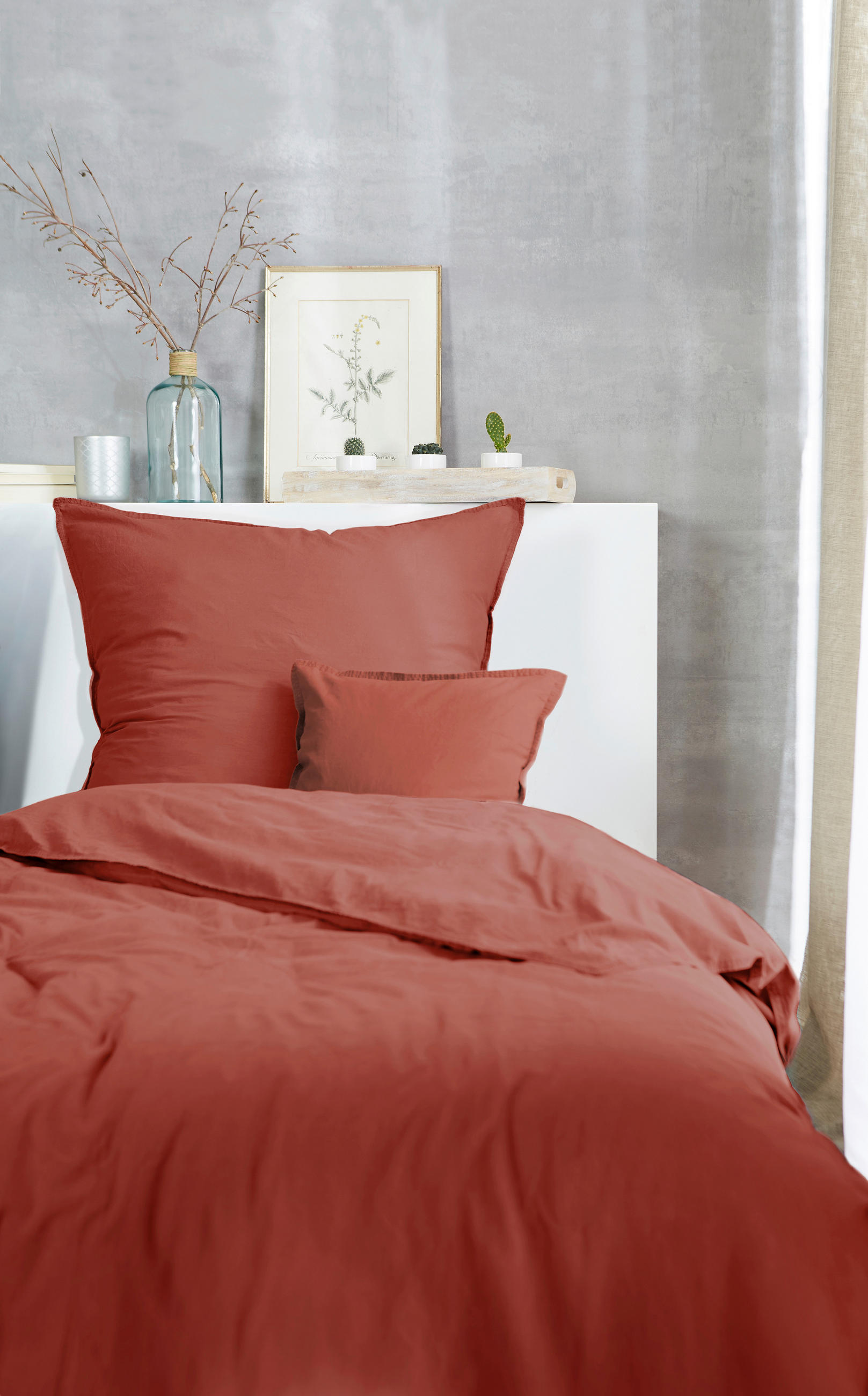 POVLEČENÍ, renforcé, červená, 135/200 cm - červená, Basics, textil (135/200cm)