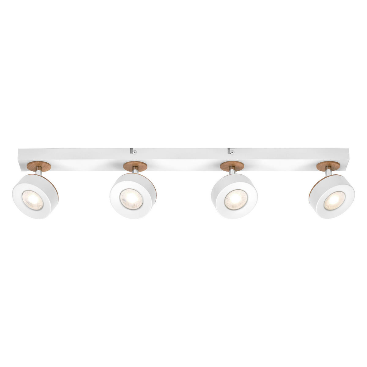 LED-STRAHLER 69,8/9/10,8 cm   - Weiß, Design, Holz/Kunststoff (69,8/9/10,8cm) - Osram