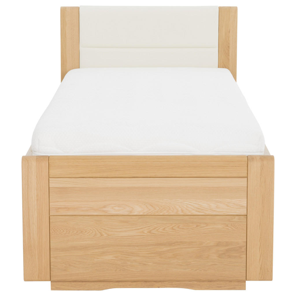 Thumbnail - Linea Natura Bett, Eiche, Holz, Eiche, teilmassiv, 90x200 cm, Made in Germany, in verschiedenen Holzarten erhältlich, Gr...