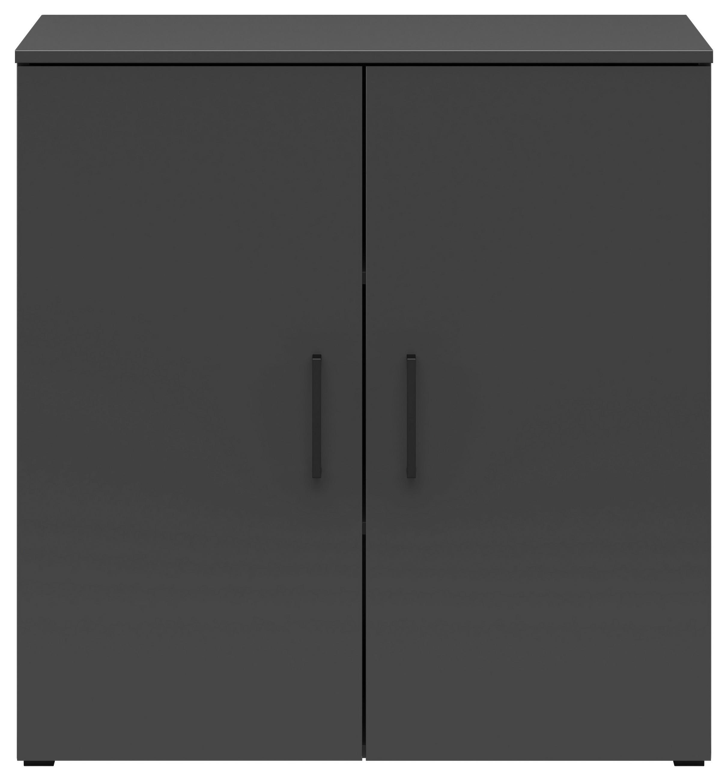 KOMMODE  in 80/83/40 cm  - Anthrazit/Schwarz, MODERN, Holzwerkstoff/Kunststoff (80/83/40cm) - Carryhome