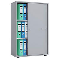 AKTENSCHRANK Grau  - Grau, Basics, Holzwerkstoff (70/111/37cm) - P & B