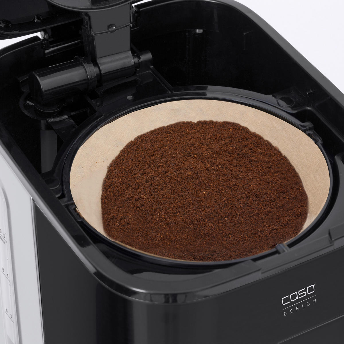 THERMO-KAFFEEMASCHINE Taste & Style  - Silberfarben/Schwarz, Basics, Glas (17/32,5/24,5cm) - CASO Design