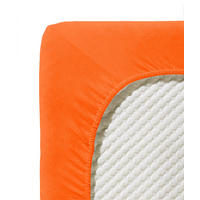 SPANNBETTTUCH Jenny C Single-Jersey  - Orange, Basics, Textil (100/200cm) - Fleuresse