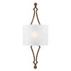 WANDLEUCHTE 29.2/77.8/11.7 cm   - Goldfarben/Weiß, KONVENTIONELL, Textil/Metall (29.2/77.8/11.7cm) - Elstead Lighting
