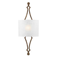 WANDLEUCHTE 29.2/77.8/11.7 cm   - Goldfarben/Weiß, KONVENTIONELL, Textil/Metall (29.2/77.8/11.7cm) - Elstead Lighting