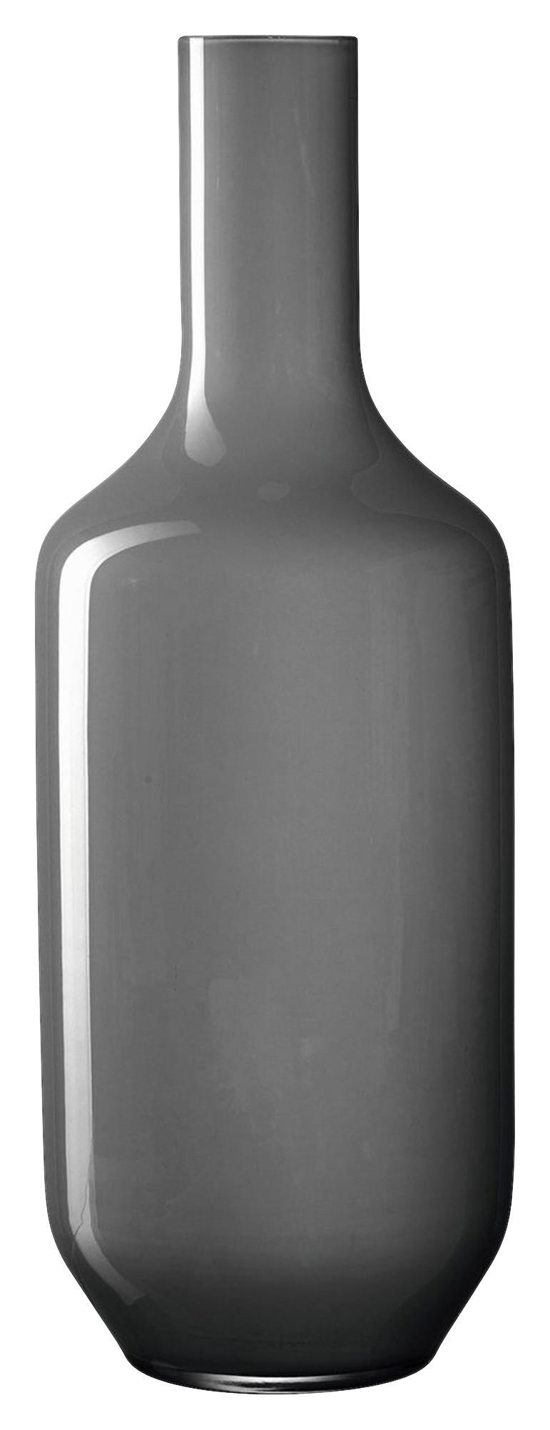 VÁZA, sklo, 50 cm - šedá, Basics, sklo (18,00/50,00/18,00cm) - Leonardo